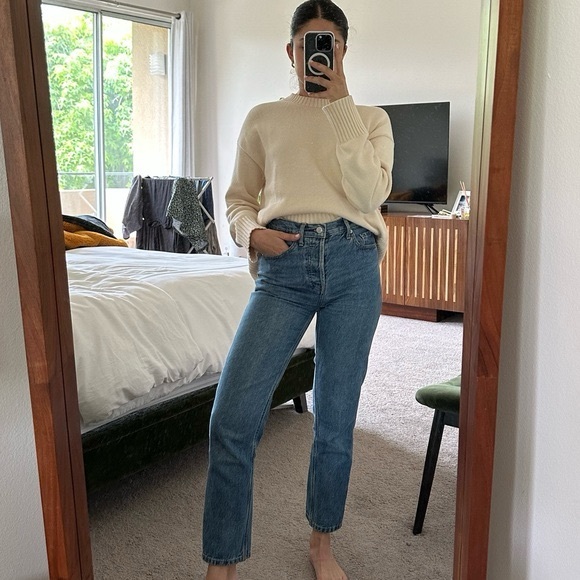 EVERLANE CHEEKY STRAIGHT LEG JEANS - Picture 1 of 10